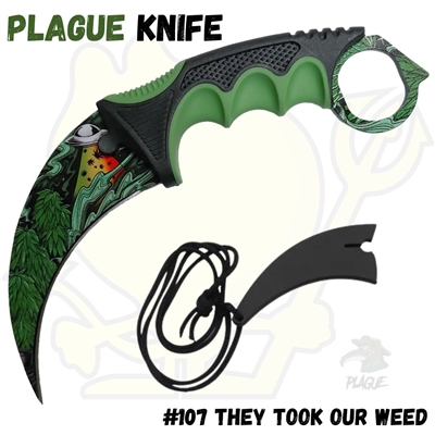 SD00175Gnw Plague Karambit Knife