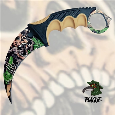 SD00175tnw Plague Karambit Knife