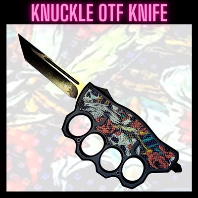 OTF423 1134 OTF Knuckle Knife Skull
