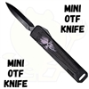 Black Skull Mini OTF Knife