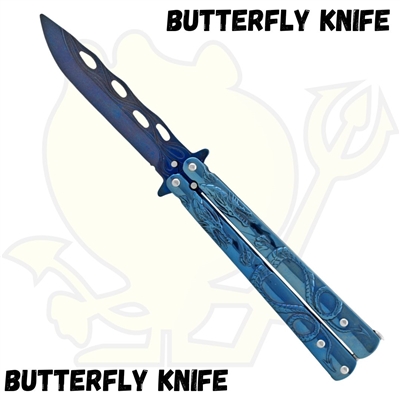 6486BL Dragon Butterfly Knife