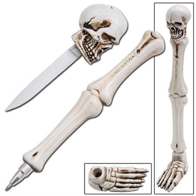 Skull & Bone Pen Knife