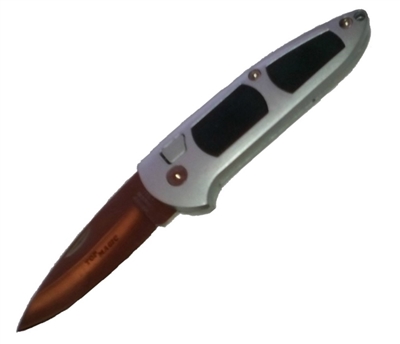 Small Flush Button Automatic Push Button Flip Knife