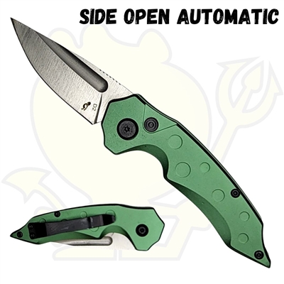 SWB003Green 6.75" Green Automatic Knife