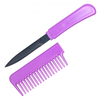 HK207 Purple Comb with Hidden Knife