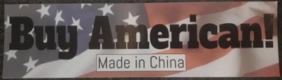 Bumper Sticker Buy American