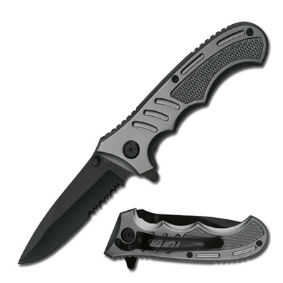 YC490GY ALL SILVER/ BLACK BLADE