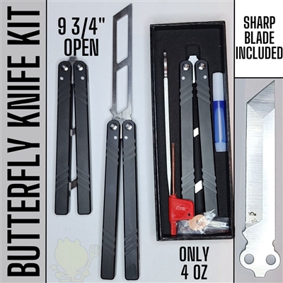 BF1001black Butterfly Knife with Kit