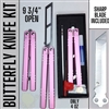 BF1001pink Butterfly Knife with Kit
