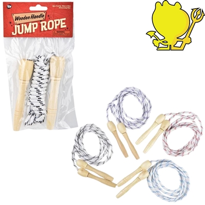 ca-jumwo 7ft Jump Rope Wooden Handle