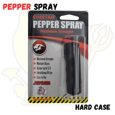 Hard Shell Black Flip Top Pepper Spray