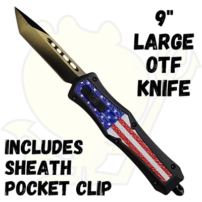 EL184 OTF Knife 9" Large with Top Switch