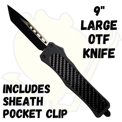 EL192 OTF Knife Large with Carbon Fiber