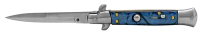 004CBL Blue Stiletto Automatic Switchblade Knife
