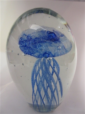 zbg034 Blue glass jellyfish