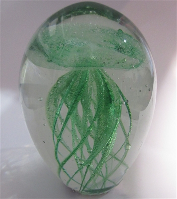 zbg033 Green glass jellyfish