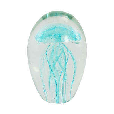 zbg029 Light Blue glass jellyfish