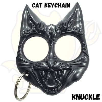 KY02BK Cat Keychain ABS