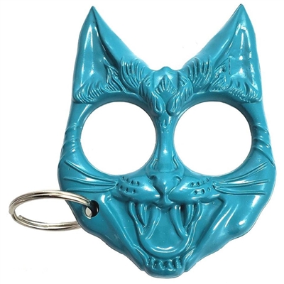 KY02Bl Cat Keychain ABS