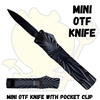 Mini OTF Knife with Pocket Clip