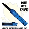 Mini OTF Knife with Pocket Clip