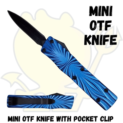 Mini OTF Knife with Pocket Clip