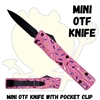 Mini OTF Knife with Pocket Clip
