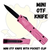 Mini OTF Knife with Pocket Clip