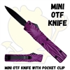 Mini OTF Knife with Pocket Clip
