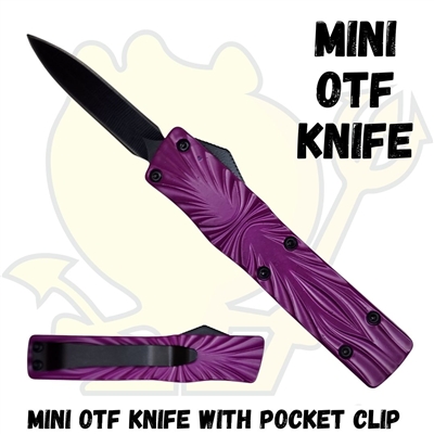 Mini OTF Knife with Pocket Clip