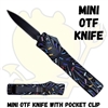 Mini OTF Knife with Pocket Clip