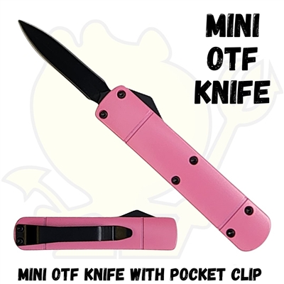 Mini OTF Knife with Pocket Clip