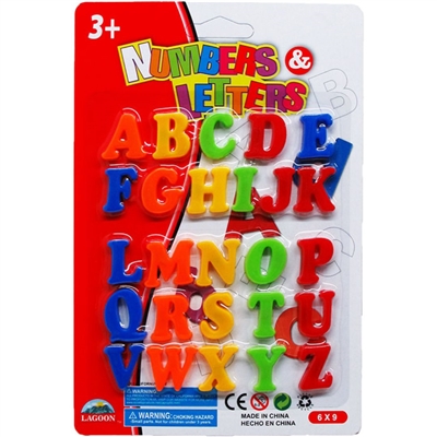 NM1171 26pc Magnetic Letters and Numbers on Blister Card
