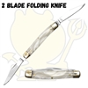 PBC2WT 2.5" Closed 2 Blade Folding Pocket Knife