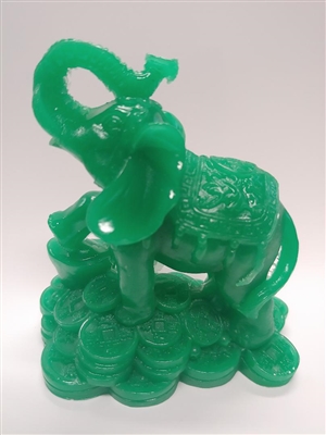 RF106 Small Green Elephant Figurine