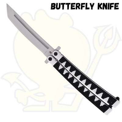 Butterfly Knife Katana Style with Tanto Blade