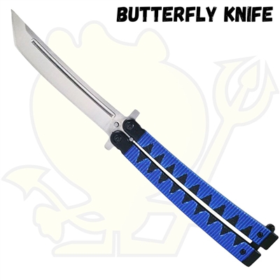 Butterfly Knife Katana Style with Tanto Blade