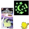 st-glstm Glow in the Dark Star and Moon Stick Ons