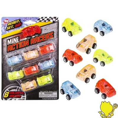 ve-minca Mini Transparent Action Cars