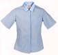 Womens Short Sleeve Button Down