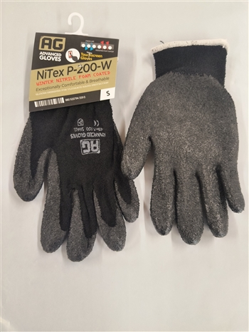 WINTER NITRIL GLOVES WITH TOUCHSCREEN TIPS