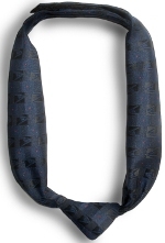 Ladies Knotted Loop Blue Tie