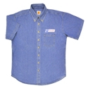 Men's Short Sleeve Denim Shirt