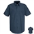 Navy Blue Short Sleeve Shirt, Tall