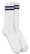 White Crew Socks