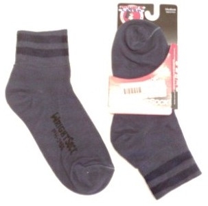 Wright Double Layer Blue Mini-Crew Anti-Blister Sock