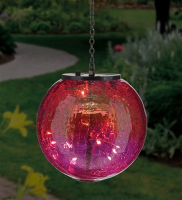 Globe Solar Lantern - Pink