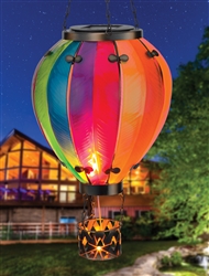 Hot Air Balloon Solar Lantern Large - Rainbow