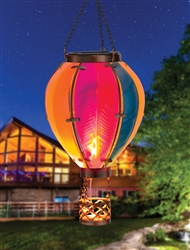 Hot Air Balloon Solar Lantern Small - Rainbow