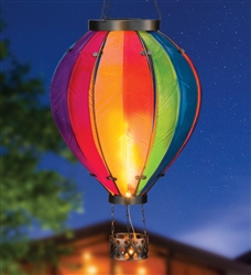 Hot Air Balloon Solar Lantern Extra Large - Rainbow